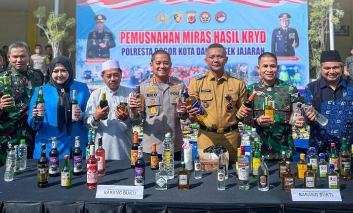 Pemkot Bogor Apresiasi Polresta dalam Penindakan Peredaran Miras Ilegal
