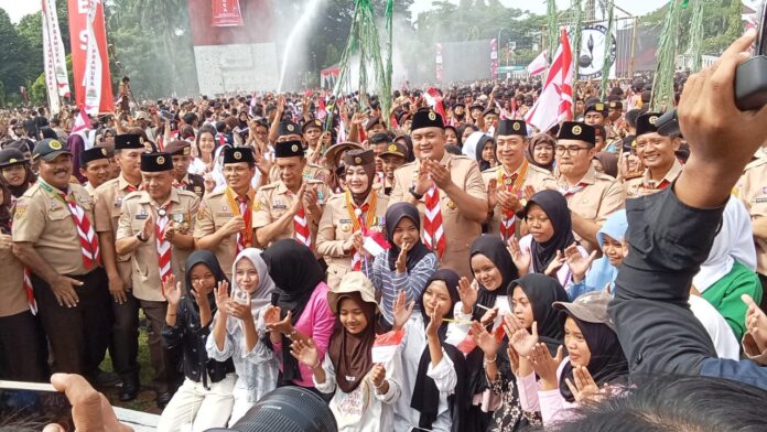 Pentas Kolosal Desa Pramuka Kuta Udaya Wangsa Warnai HUT Pramuka ke-64 di Kabupaten Bogor