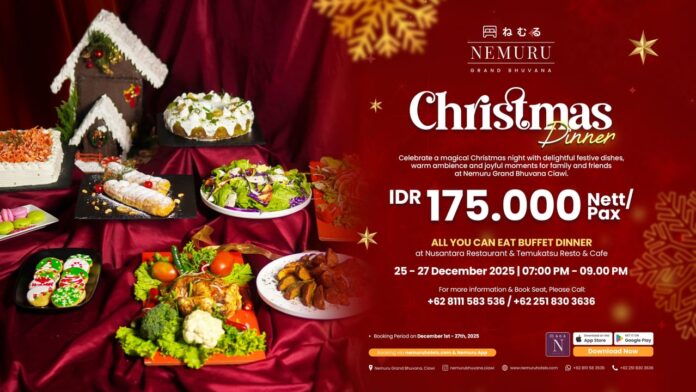 NEMURU GRAND BHUVANA HADIRKAN PROGRAM SPESIAL NATAL & TAHUN BARU 2026 Nemuru Grand Bhuvana Hadirkan Program Spesial Natal & Tahun Baru 2026