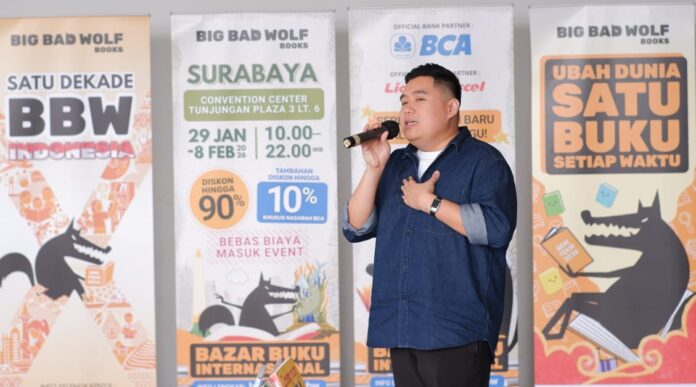 BBW Surabaya 2026 Awali Tur BBW Indonesia 2026, Rayakan 10 Tahun Menjadi Destinasi Literasi Big Bad Wolf Books Surabaya 2026 Hadirkan Jutaan Buku Murah, Rayakan Satu Dekade Literasi