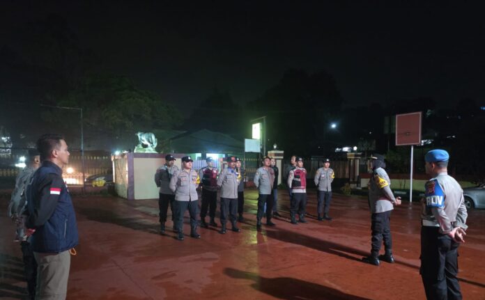 Polsek Megamendung Gelar KRYD Gabungan Rayon III Selatan, Patroli Hingga Jelang Sahur