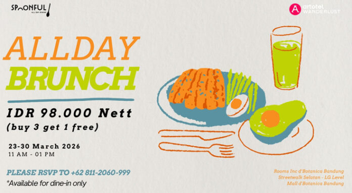 Spoonful All Day Dining Hadirkan Promo Brunch Kekinian di ROOMS INC D’Botanica Bandung