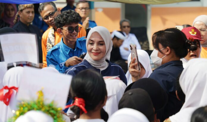 Roadshow Serbukatif di SDN Cipaku Perumda, Yantie Rachim Tekankan Pentingnya Lingkungan Ramah Anak
