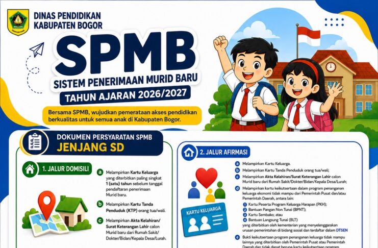 SPMB Kabupaten Bogor 2026 Resmi Dibuka, Catat Jadwal dan Syarat Pendaftarannya SPMB Kabupaten Bogor 2026 Resmi Dibuka, Catat Jadwal dan Syarat Pendaftarannya