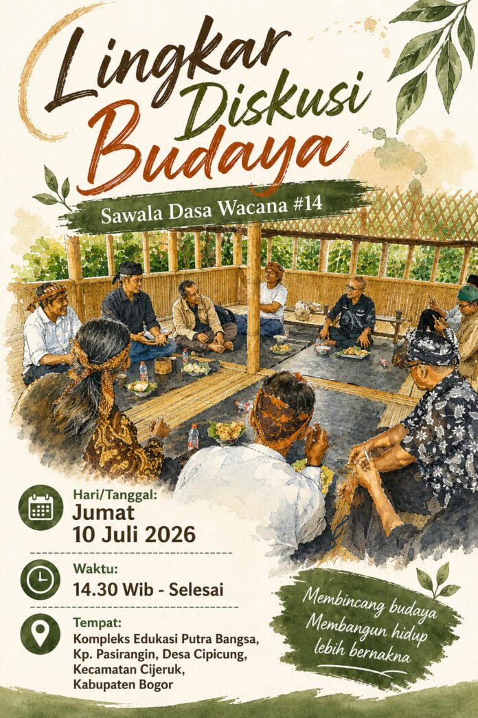 Sawala Dasa Wacana #14 Perkuat Ekosistem Seni Budaya Bogor Raya Lewat Ruang Diskusi