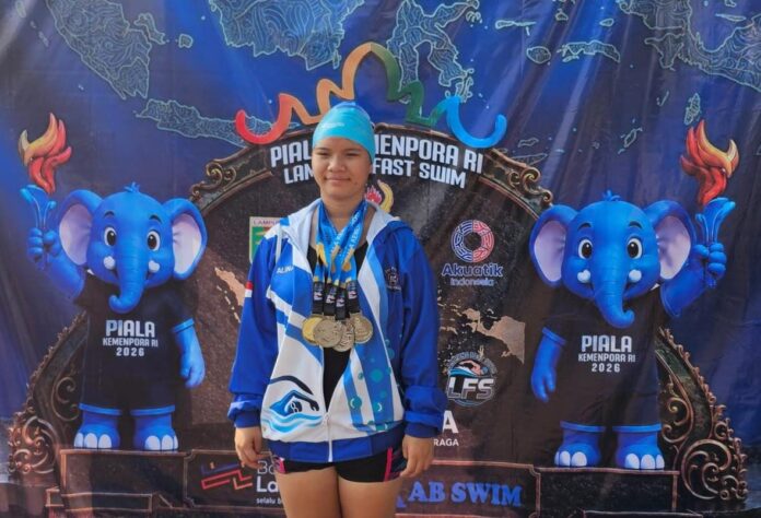 Prestasi Membanggakan! Perenang Muda Lampung Raih Empat Medali di Piala Kemenpora RI 2026