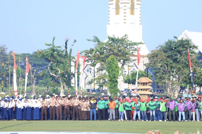 Ojol Ikut Upacara HUT ke-81 RI di Kabupaten Bogor, Jadi Bagian dari Perayaan Kemerdekaan