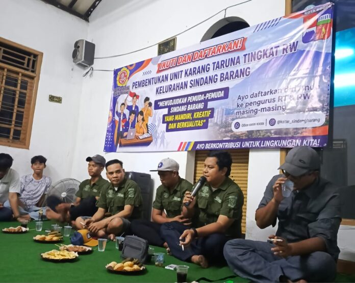 Kaderisasi Karang Taruna di Sindang Barang Diperkuat Melalui Pembentukan Unit Hingga Tingkat RW