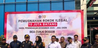 Rokok Ilegal hingga Tekstil Dimusnahkan, Bea Cukai Bogor Perkuat Pengawasan