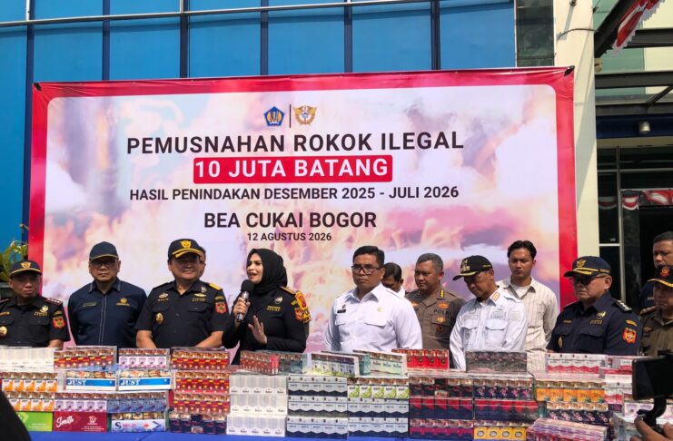 Rokok Ilegal hingga Tekstil Dimusnahkan, Bea Cukai Bogor Perkuat Pengawasan
