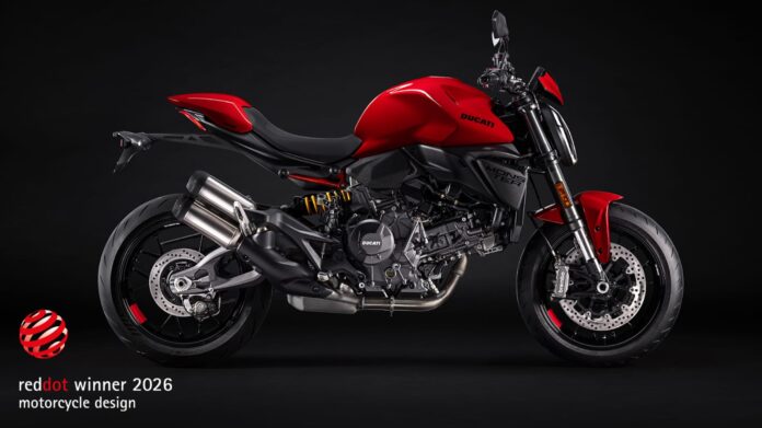 Ducati Monster Generasi Kelima Dinobatkan Raih Red Dot Design Award 2026
