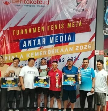 Turnamen Tenis Meja Antarmedia di Depok Jadi Ajang Silaturahmi Wartawan Turnamen Tenis Meja Antarmedia di Depok Jadi Ajang Silaturahmi Wartawan