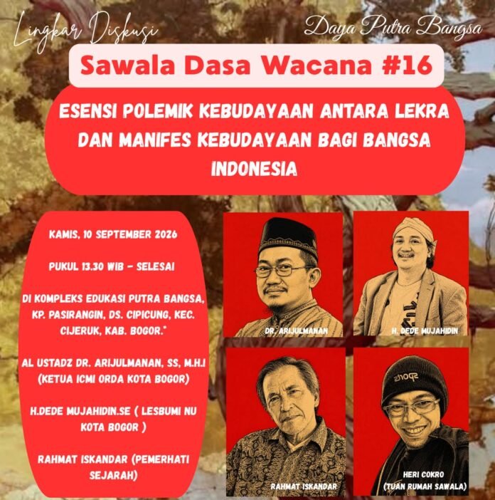 Sawala Dasa Wacana #16 Bahas Polemik Lekra dan Manifes Kebudayaan, Masih Relevan Hari Ini